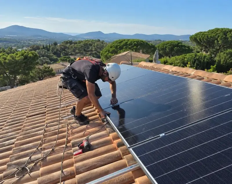 Installateur panneaux solaires Saint-Gravé — pose photovoltaïque sur toiture