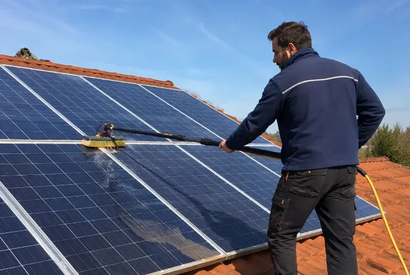Nettoyage et entretien de panneaux solaires à Saint-Gravé